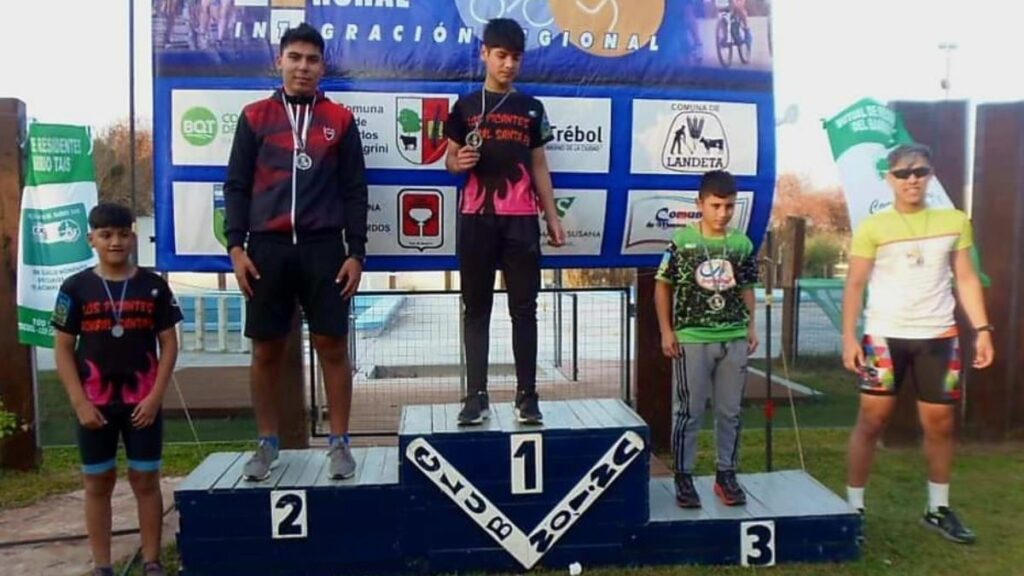 Podio Categoría Individual, 3ra fecha del Duatlon Rural.