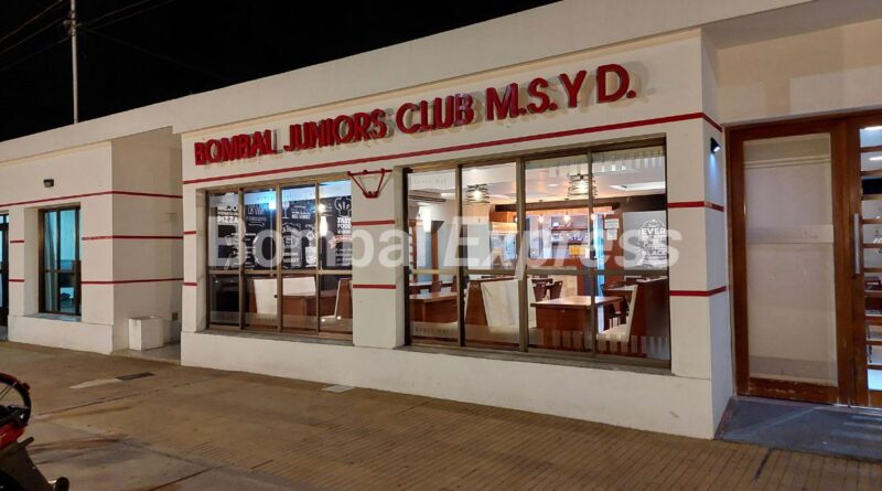 Vista de la sede, en el 87mo Aniversario del Bombal Juniors Club.
