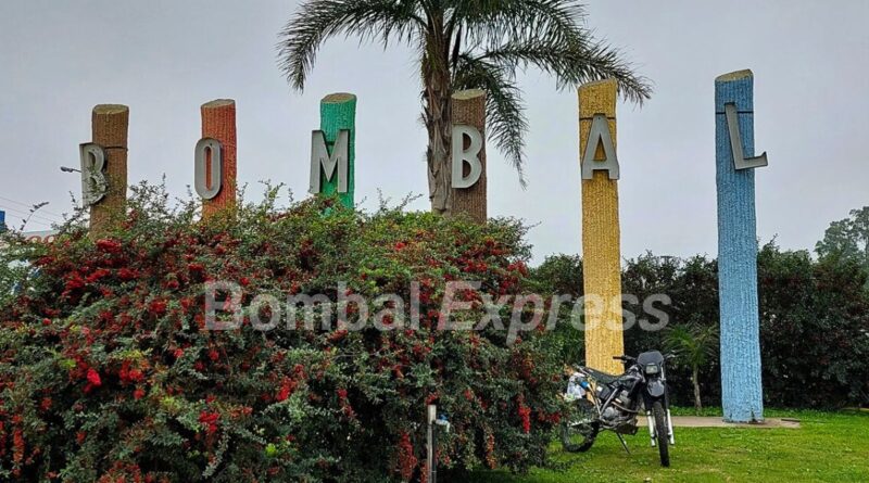 Bombal en colores, un bonito lugar en el que se anuncia el nombre del pueblo.