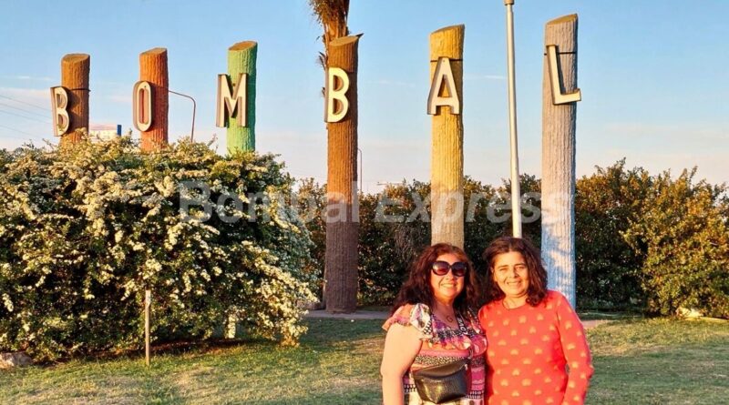 Graciela y Catalina, de Bombal, en el Bosque del Centenario.