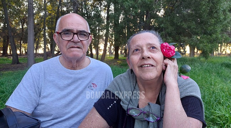 Marcela y Jorge, durante una tarde campestre, en un agradable bosque.