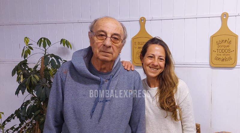 Juan Carlos y Evelin, padre e hija, en Carnicería del Centro