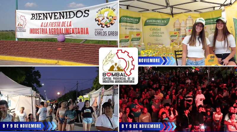 Portada anunciando la 6ta Fiesta Provincial de la Industra Agroalimentaria en Bombal.