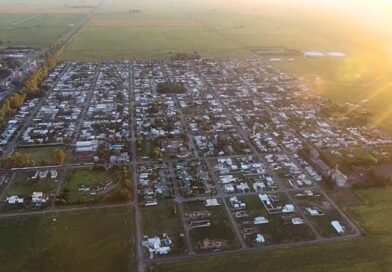 Vista aérea de Bombal, que cumplió 106 años de vida.