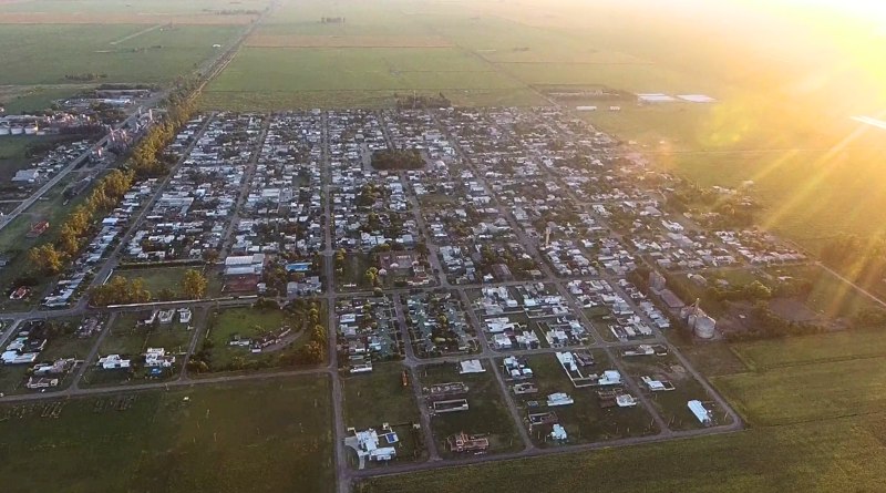 Vista aérea de Bombal, que cumplió 106 años de vida.