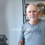 Jorge Tanusi, un simpático vecino bombalense, en la veterinaria.