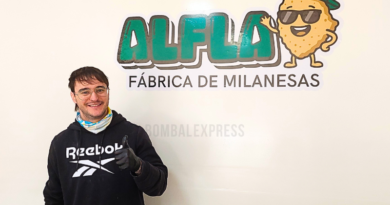 Álvaro en Alfla, la fábrica de milanesas en Bombal.